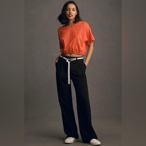 NWT Size L - Pilcro Boxy High-Low Tee (Color Coral)